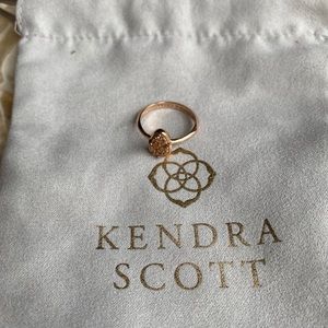 Kendra Scott Rose Gold Drusy Ring